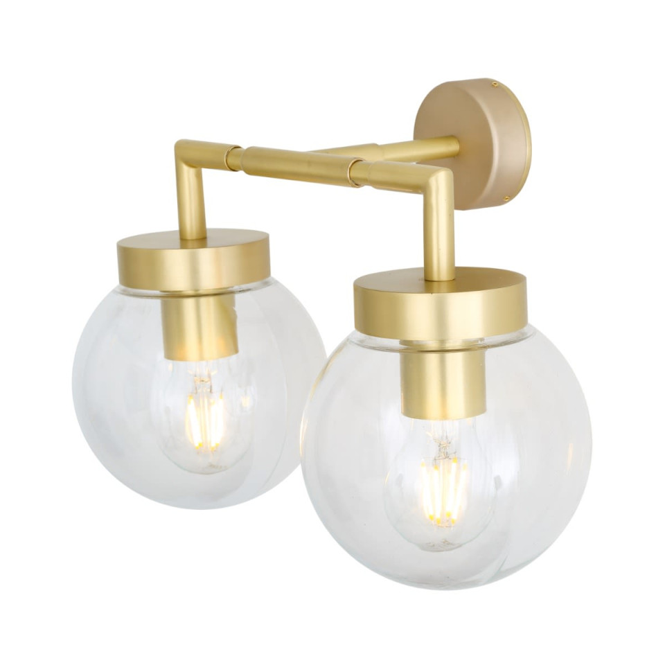 Jordan Bathroom Wall Lamp Clear/Opal 27cm IP65
