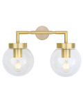 Jordan Bathroom Wall Lamp Clear/Opal 27cm IP65