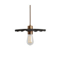 Kapok Ceiling Lamp Ceramic Black Clay 27cm