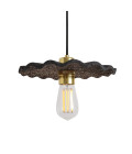 Kapok Ceiling Lamp Ceramic Black Clay 27cm