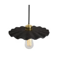 Kapok Ceiling Lamp Ceramic Black Clay 27cm