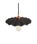 Kapok Ceiling Lamp Ceramic Black Clay 27cm