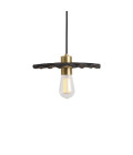 Kapok Ceiling Lamp Ceramic Black Clay 27cm