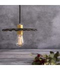 Kapok Ceiling Lamp Ceramic Black Clay 27cm