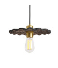 Kapok Ceiling Lamp Ceramic Black Clay 27cm