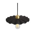 Kapok Ceiling Lamp Ceramic Black Clay 27cm