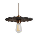 Kapok Ceiling Lamp Ceramic Black Clay 27cm