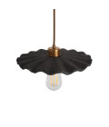 Kapok Ceiling Lamp Ceramic Black Clay 27cm