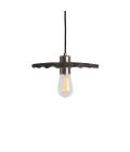 Kapok Ceiling Lamp Ceramic Black Clay 27cm