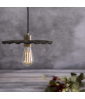 Kapok Ceiling Lamp Ceramic Black Clay 27cm