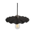 Kapok Ceiling Lamp Ceramic Black Clay 27cm