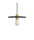 Kapok Ceiling Lamp Ceramic Black Clay 27cm
