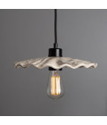 Kapok Ceiling Lamp Ceramic Black/White 27cm