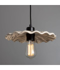 Kapok Ceiling Lamp Ceramic Black/White 27cm