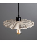 Kapok Ceiling Lamp Ceramic Black/White 27cm