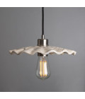 Kapok Ceiling Lamp Ceramic Black/White 27cm