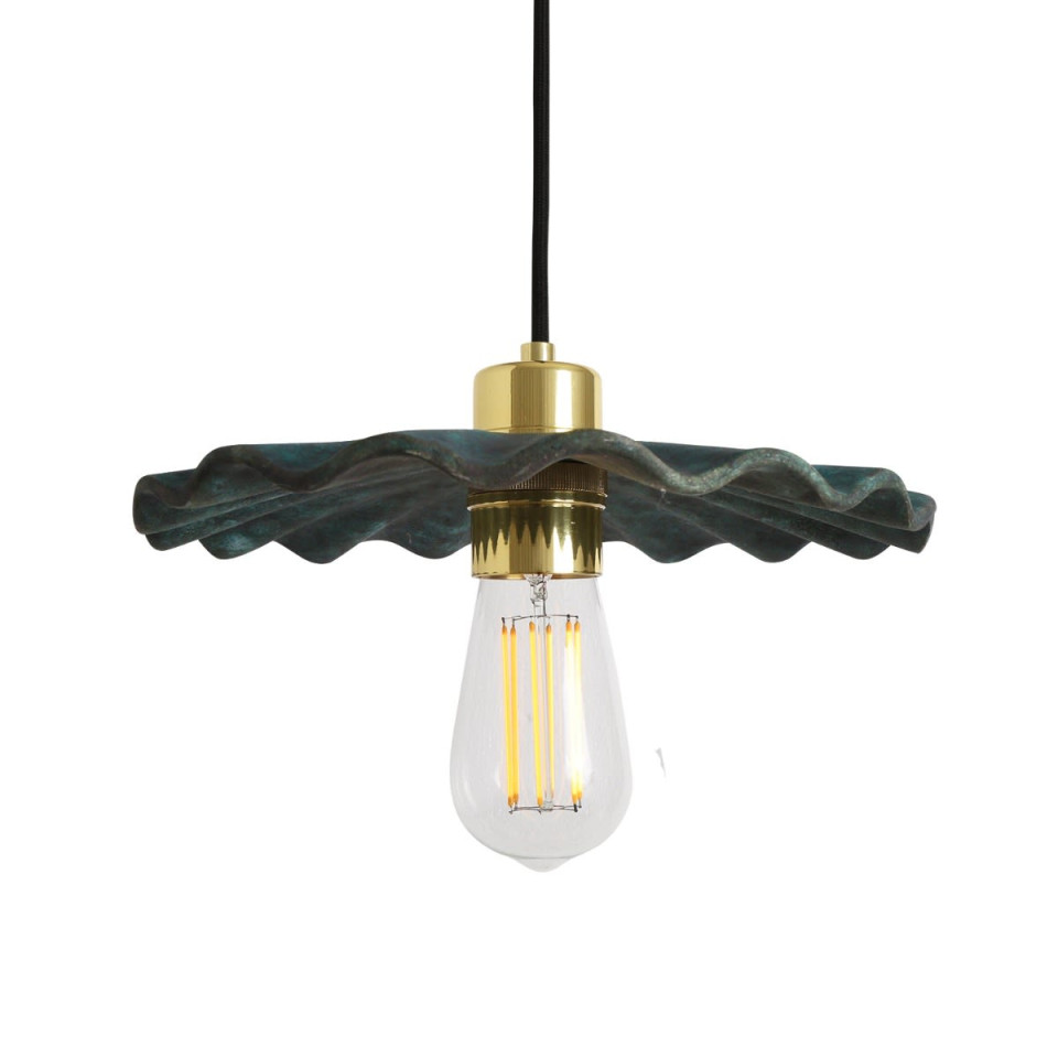 Kapok Ceiling Lamp Ceramic Blue Earth 27cm
