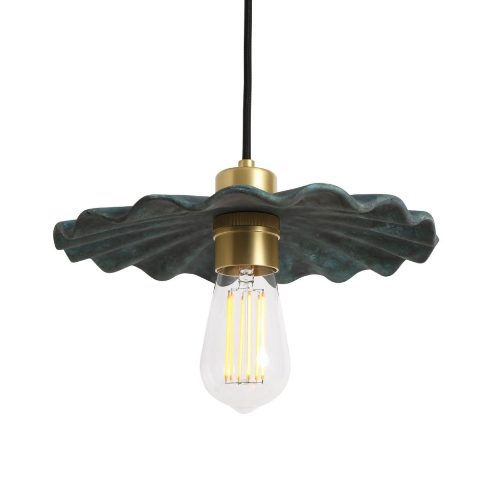 Kapok Ceiling Lamp Ceramic Blue Earth 27cm