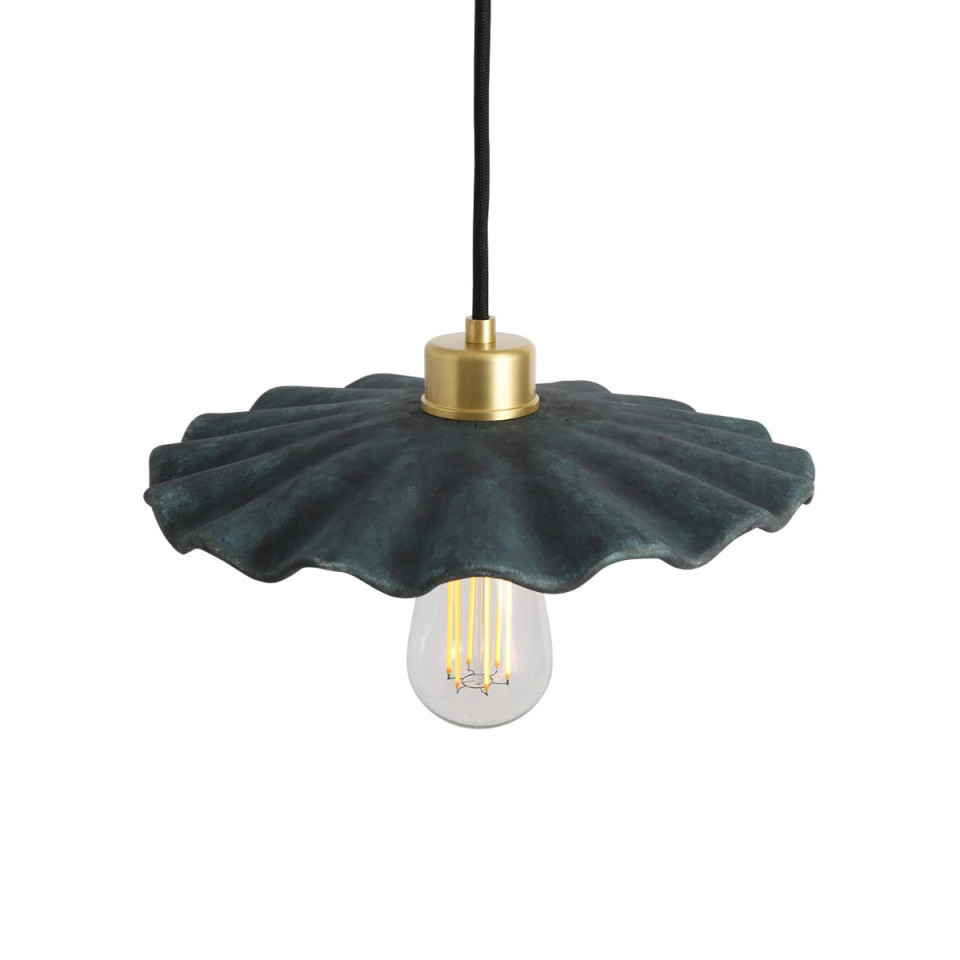Kapok Ceiling Lamp Ceramic Blue Earth 27cm
