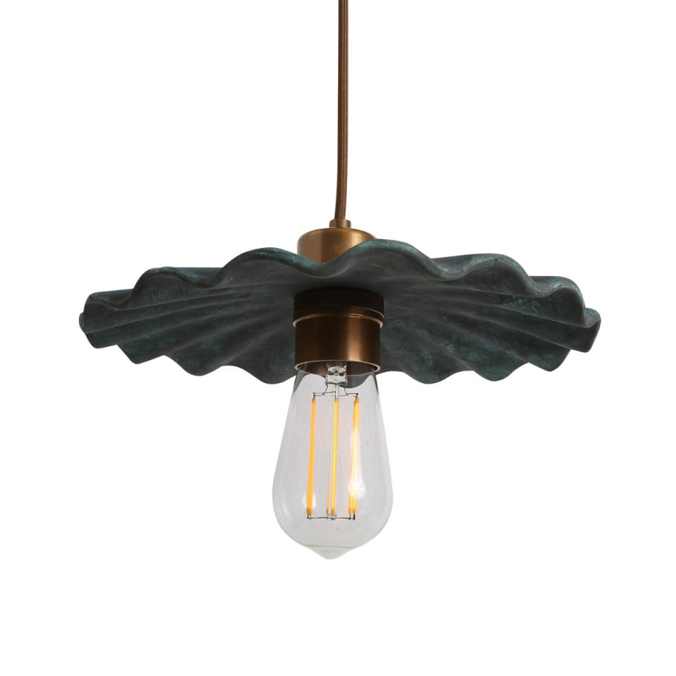 Kapok Ceiling Lamp Ceramic Blue Earth 27cm