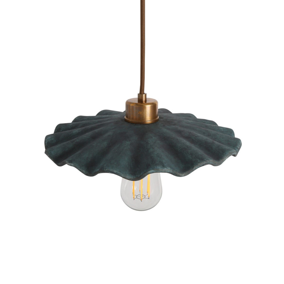 Kapok Ceiling Lamp Ceramic Blue Earth 27cm