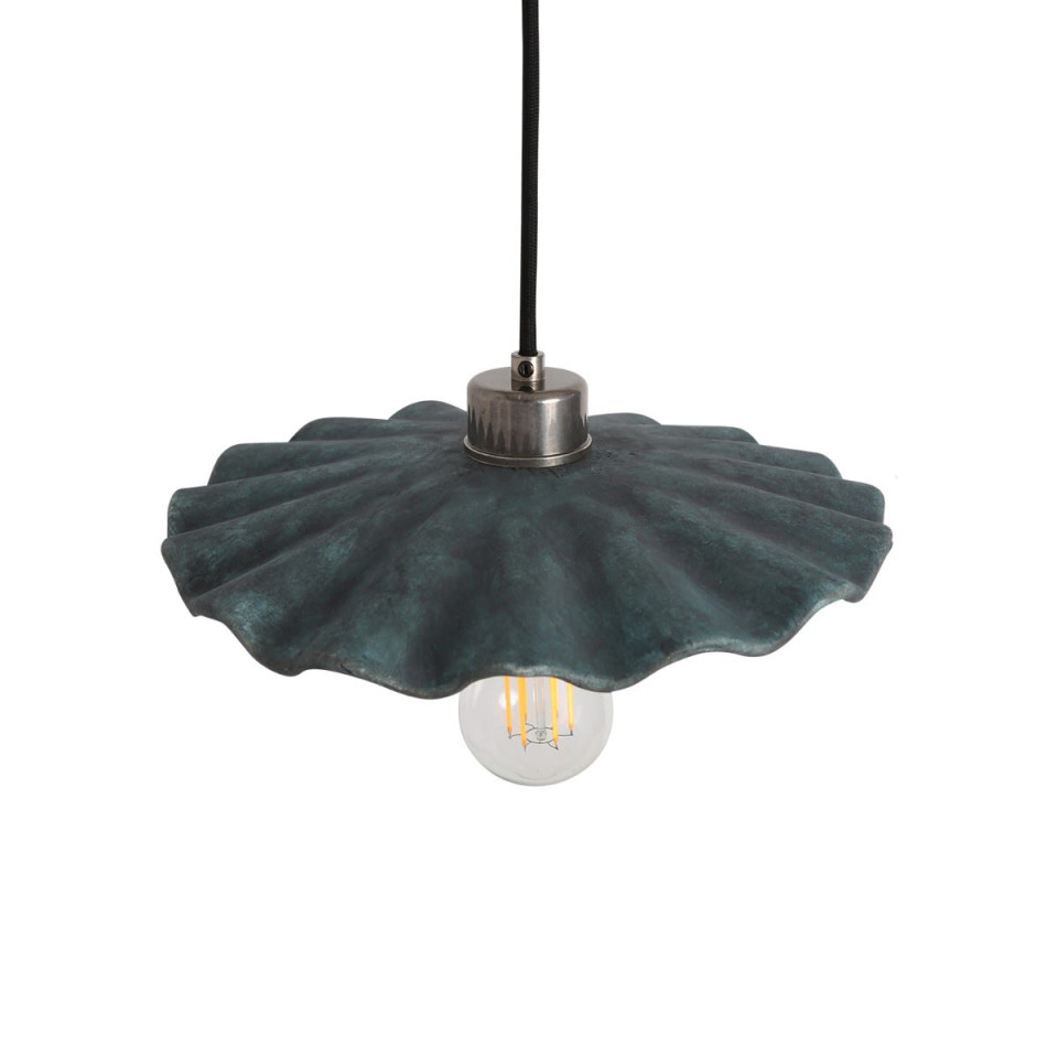 Kapok Ceiling Lamp Ceramic Blue Earth 27cm