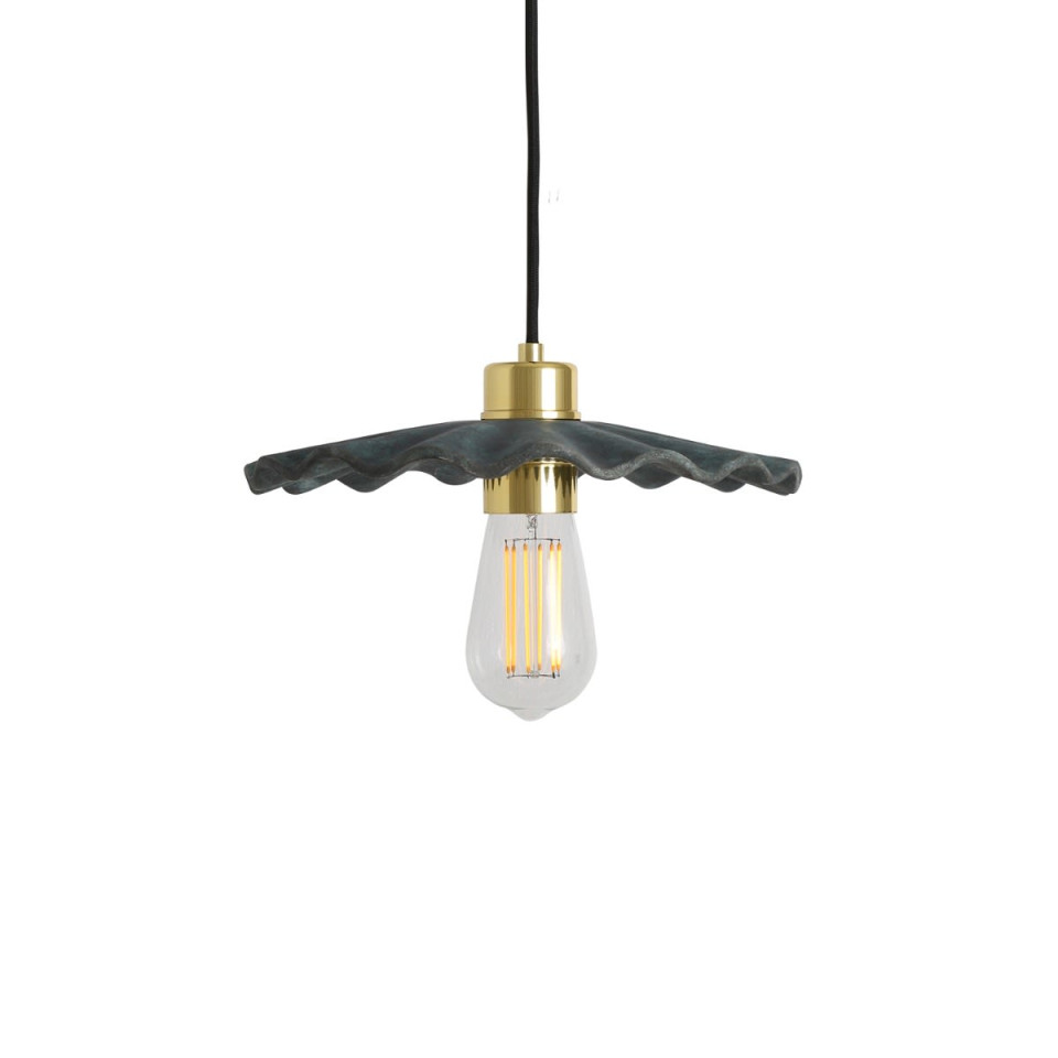 Kapok Ceiling Lamp Ceramic Blue Earth 27cm