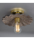 Kapok Flush Fitting Light Ceramic Black Clay 27cm