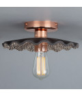 Kapok Flush Fitting Light Ceramic Black Clay 27cm