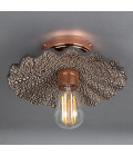 Kapok Flush Fitting Light Ceramic Black Clay 27cm