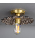 Kapok Flush Fitting Light Ceramic Black Clay 27cm