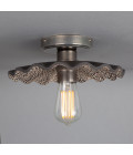 Kapok Flush Fitting Light Ceramic Black Clay 27cm