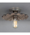 Kapok Flush Fitting Light Ceramic Black Clay 27cm