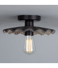 Kapok Flush Fitting Light Ceramic Black Clay 27cm