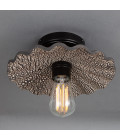 Kapok Flush Fitting Light Ceramic Black Clay 27cm