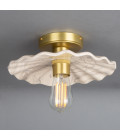 Kapok Flush Fitting Light Ceramic Black/White 27cm
