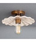 Kapok Flush Fitting Light Ceramic Black/White 27cm