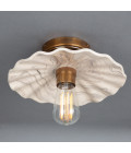 Kapok Flush Fitting Light Ceramic Black/White 27cm