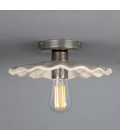 Kapok Flush Fitting Light Ceramic Black/White 27cm