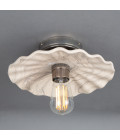 Kapok Flush Fitting Light Ceramic Black/White 27cm