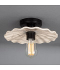 Kapok Flush Fitting Light Ceramic Black/White 27cm