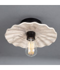 Kapok Flush Fitting Light Ceramic Black/White 27cm