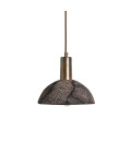 Kauri Ceiling Lamp Ceramic Black Clay 20cm