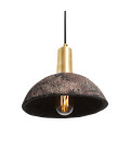 Kauri Ceiling Lamp Ceramic Black Clay 20cm