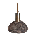 Kauri Ceiling Lamp Ceramic Black Clay 20cm