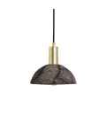 Kauri Ceiling Lamp Ceramic Black Clay 20cm
