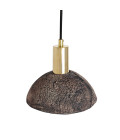 Kauri Ceiling Lamp Ceramic Black Clay 20cm