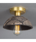 Kauri flush fitting Light Ceramic Black Clay 20cm
