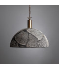 Kauri Ceiling Lamp Ceramic Black Clay 37cm