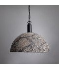 Kauri Ceiling Lamp Ceramic Black Clay 37cm